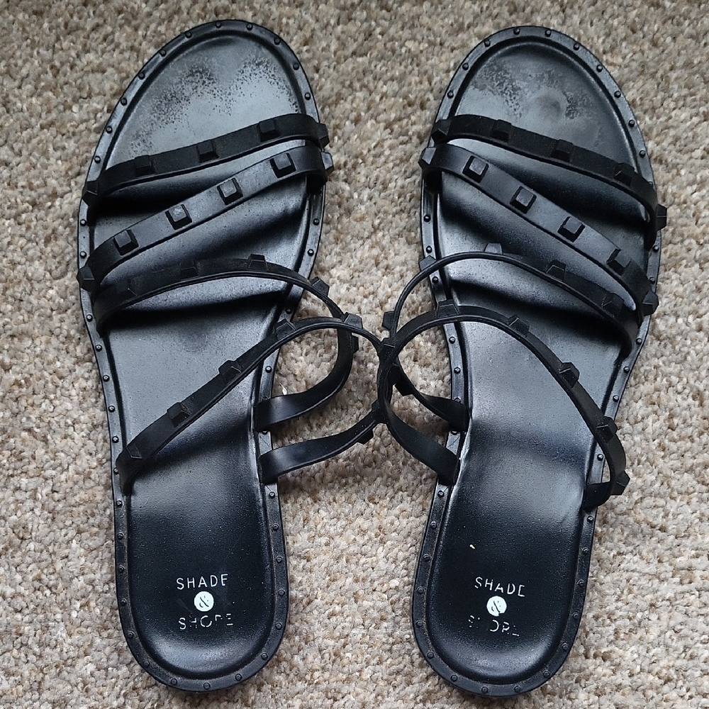 Shade & Shore Black Women's Sandals